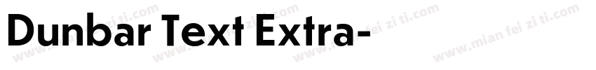 Dunbar Text Extra字体转换